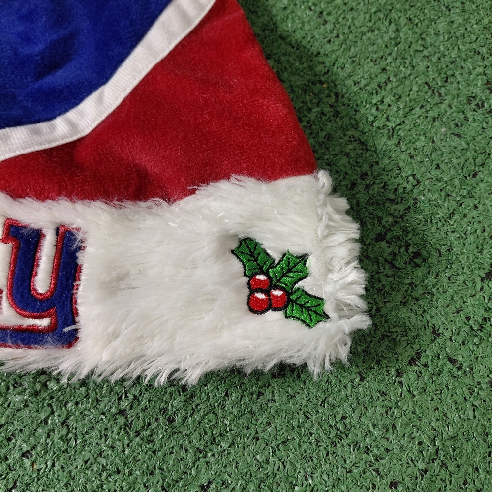NFL 2019 New York Giants Santa Claus Christmas Xmas Football Hat - Picture 3 of 8